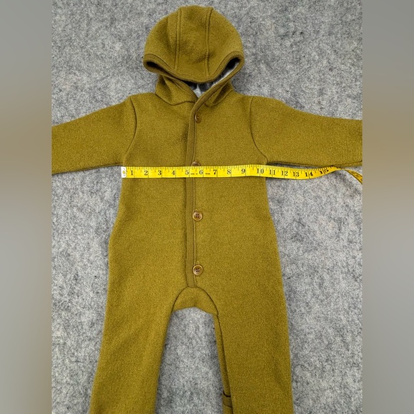 Disana | Boiled Wool Overalls | Safron | Baby Size 3-6 Months - Picture 9 of 12